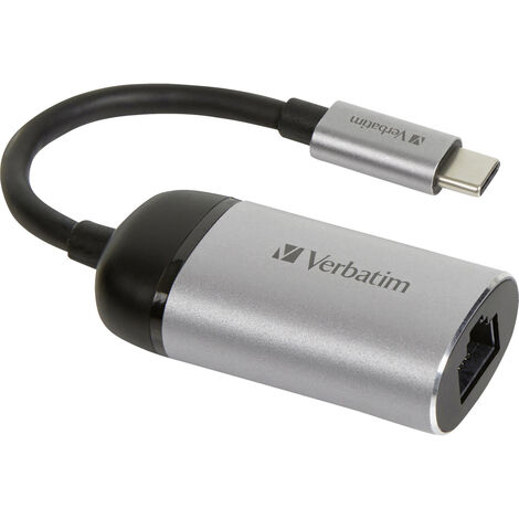 Verbatim USB-C® Adapter [1x USB-C® Stecker - 1x RJ45-Buchse] 49146 0.10 m (1/2)