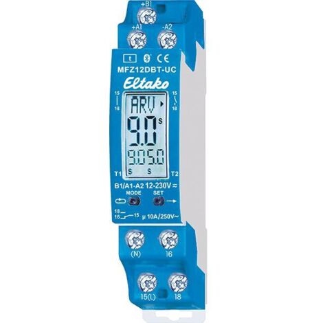 Eltako 23001003 MFZ12DBT-UC Zeitrelais 230 V/AC 1 St. Zeitbereich: 0.1 - 14400 s 1 Wechsler (1/5)