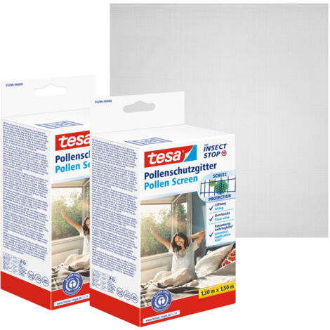 tesa 55286-00500-01 Pollenschutzgitter (B x H) 130 cm x 150 cm Anthrazit 2 St.