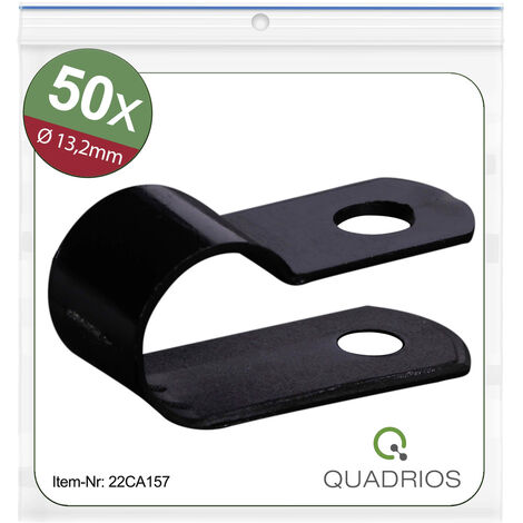 Quadrios 22CA157 Befestigungsschelle schraubbar 22CA157 Bündel-Ø-Bereich 13.2 mm (max)   Schwarz 1 S