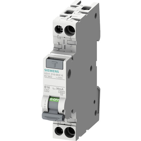 FI/LS Schalter Siemens, 6kA Typ A, B13, 30 mA, 1 TE 5SV1316-6KK13