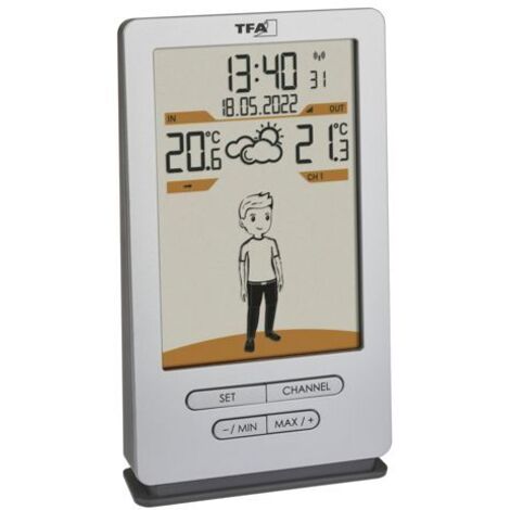 TFA Dostmann Weather Jack 35.1166.54 Funk-Wetterstation Vorhersage für 12 bis 24 Stunden Anzahl Sens (1/8)