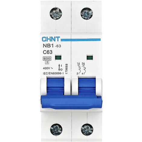 Chint 179666 NB1-63 2P C50 6kA DB Leitungsschutzschalter    2polig 50 A  240 V, 415 V