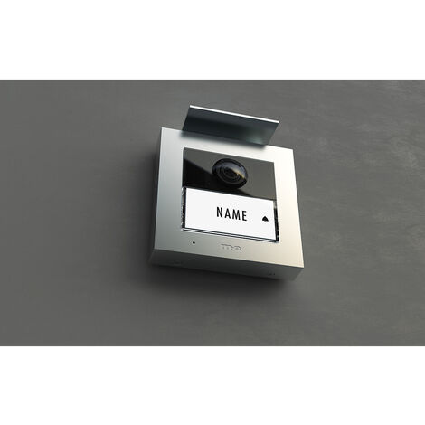 m-e modern-electronics VDV-2010 S Video-Türsprechanlage Kabelgebunden, RFID Außeneinheit Silber