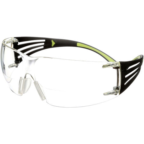 3M SecureFit SF420AF Schutzbrille mit Antibeschlag-Schutz, mit Antikratz-Schutz Grün, Schwarz EN 166