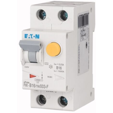 Eaton 193528 FI-Schutzschalter/Leitungsschutzschalter    2polig 16 A 0.03 A 415 V/AC