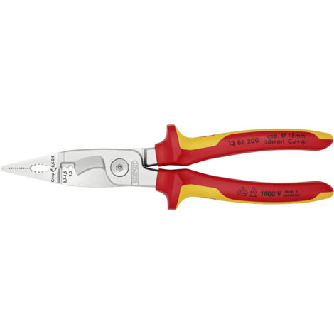 Knipex 13 86 200 13 86 200  Multifunktionszange  50 mm² (max) 0  (max) 15 mm (max)