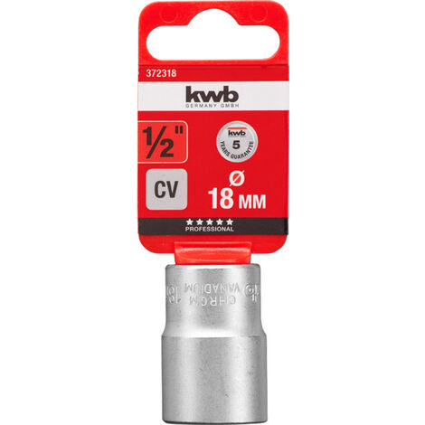 kwb  372318  Steckschlüsseleinsatz  18 mm     1/2"