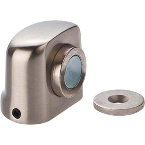 Magnet-Türpuffer TBM 2430 Höhe 30 mm Leichtmetall Edelstahl-Optik Dübelmontage