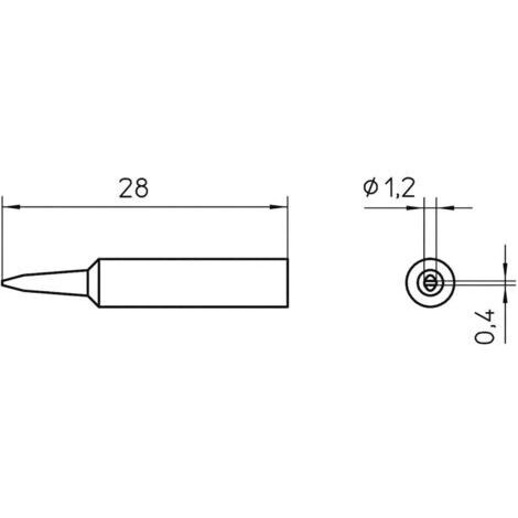 Weller XNT K Lötspitze Meißelform Spitzen-Größe 1.2 mm Inhalt 1 St.