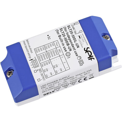 Self Electronics SLT20-500IL-UN LED-Treiber  Konstantstrom 20 W 150 - 500 mA 2.0 - 42.0 V/DC Möbelzu