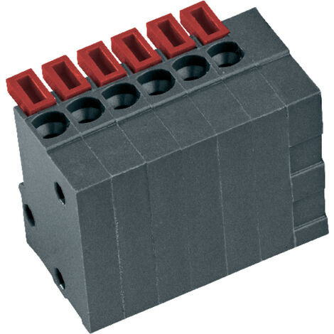 PTR Hartmann 54791050421E Federkraftklemmblock 0.75 mm² Polzahl 5 Basalt-Grau 1 St.