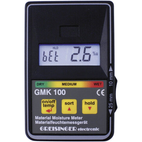 Greisinger GMK 100 Materialfeuchtemessgerät  Messbereich Baufeuchtigkeit (Bereich) 0 bis 8 % vol Mes