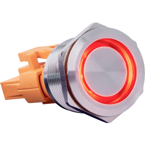 Joy-it BUTTON22A-M-RD BUTTON22A-M-RD Tastschalter 250 V/AC 3 A 1 x Ein/Aus tastend Rot (Ø x H) 25 mm (1/3)