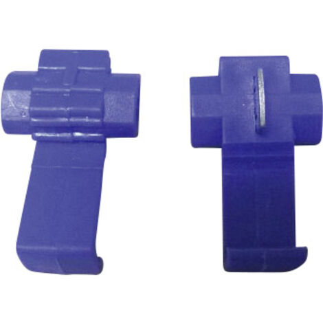 TRU COMPONENTS  Schnellklemmverbinder flexibel: 1-2.5 mm² starr: 1-2.5 mm² Polzahl: 2 Blau 5 St.