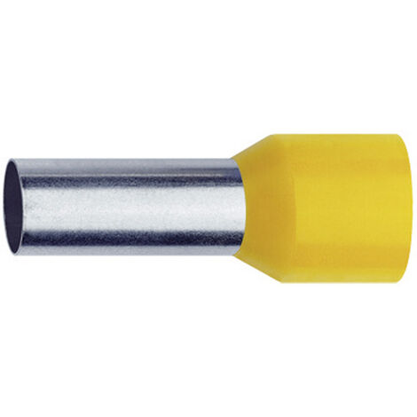 Klauke 47518 Aderendhülse 6 mm² Teilisoliert Gelb 100 St.