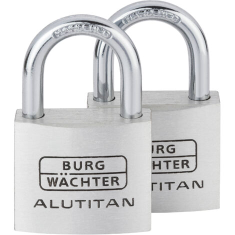 Burg Wächter 36161 Vorhängeschloss 40.00 mm gleichschließend Aluminium Schlüsselschloss