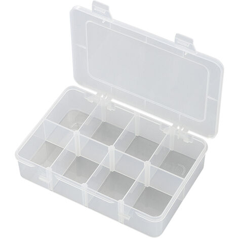 TRU COMPONENTS EKB-210 Sortimentskasten (L x B x H) 185 x 133 x 42 mm Anzahl Fächer: 8 variable Unte