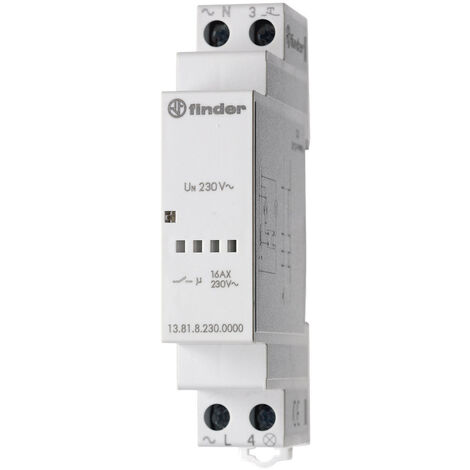 Stromstoß-Schalter Hutschiene Finder 13.81.8.230.0000 1 Schließer 230 V/AC 3700 VA 1 St.