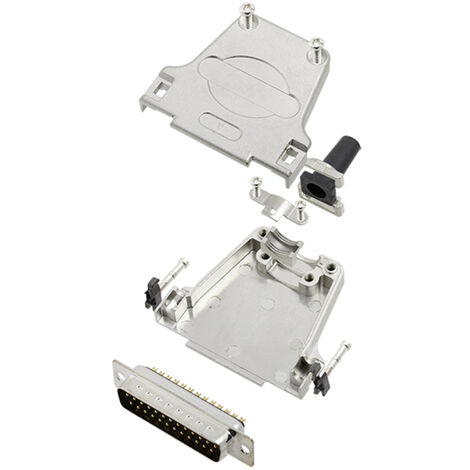 TRU COMPONENTS TCDTZF25DMPK 7708992 D-SUB Stiftleisten-Set 180 ° Polzahl: 25 Lötkelch 1 St.