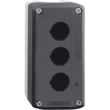 Schneider Electric XALD03 XALD03 Leergehäuse 3 Einbaustellen unbeschriftet Dunkelgrau, Hellgrau 1 S