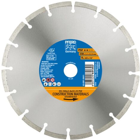 PFERD 68023223 Ds Psf Diamanttrennscheibe Durchmesser 230 mm Bohrungs-Ø 22.23 mm 1 St. (1/2)