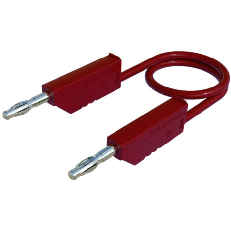 SKS Hirschmann CO MLN SIL 100/1 Messleitung Lamellenstecker 4 mm Lamellenstecker 4 mm 1.00 m Rot 1 S (1/2)