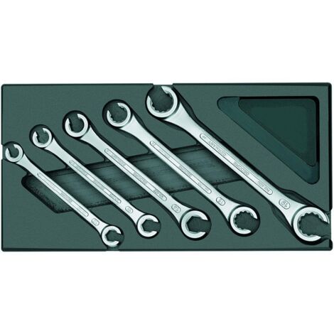 Gedore 1731157 1500 ES-400 Doppel-Ringschlüssel-Satz 5teilig Schlüsselweite (Metrisch) 8 - 19 mm (1/2)