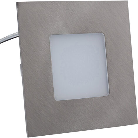 Heitronic 27693  LED-Einbauleuchte   LED LED fest eingebaut 2 W Edelstahl (gebürstet)