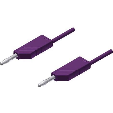SKS Hirschmann MLN 200/2,5 VI Messleitung Lamellenstecker 4 mm Lamellenstecker 4 mm 2.00 m Violett 1 (1/3)