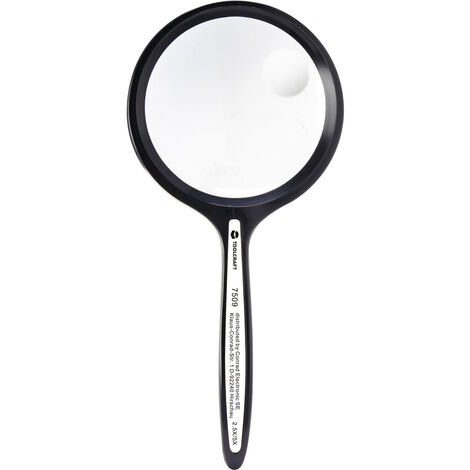 TOOLCRAFT 1311517  Handlupe  Vergrößerungsfaktor: 2.5 x, 5 x Linsengröße: (Ø) 50 mm