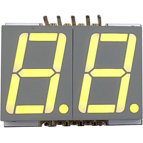 TRU COMPONENTS SMD-LED Gelb 10 mcd Zweiziffern-Display