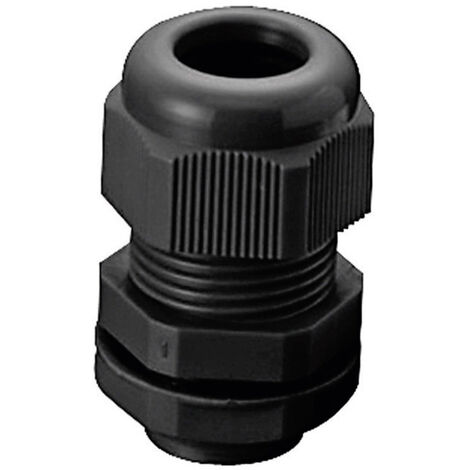 TRU COMPONENTS 1593300 Kabelverschraubung  M16  Polyamid Schwarz (RAL 9005) 1 St.