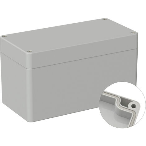 TRU COMPONENTS TC-9065668 Industrie-Gehäuse 160 x 80 x 90 ABS Lichtgrau (RAL 7035) 1 St. (1/2)