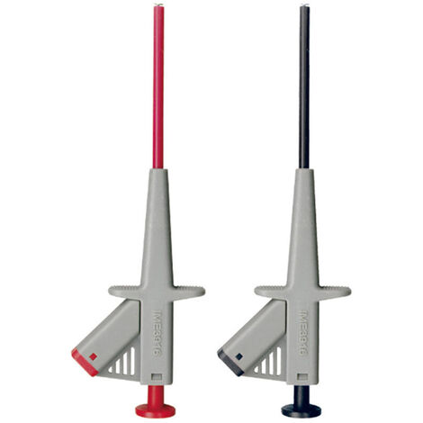 Beha Amprobe 370010 Sicherheits-Abgreifklemmen-Set Buchse 4 mm CAT III 1000 V Schwarz, Rot