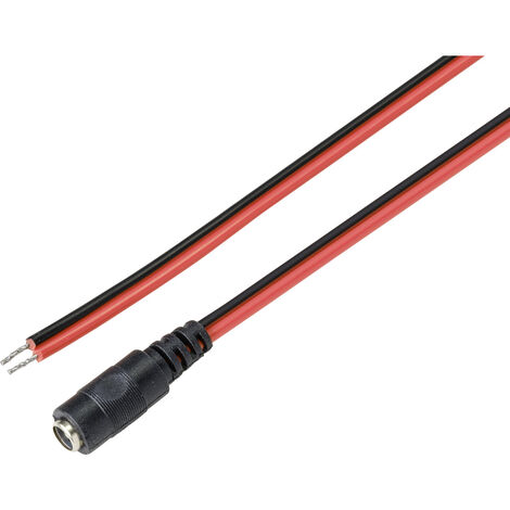 TRU COMPONENTS TC-9556660 Niedervolt-Anschlusskabel Niedervolt-Buchse - offene Kabelenden 5.5 mm 2.5