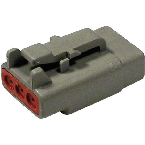 TE Connectivity DTM 06-3 S Rundstecker Stecker, gerade Gesamtpolzahl: 3 Serie (Rundsteckverbinder):