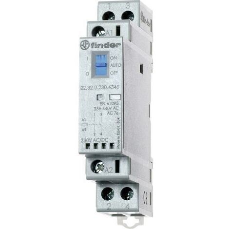 Finder 22.32.0.230.1340 Schütz 2 Schließer 230 V/DC, 230 V/AC 25 A 1 St. (1/5)