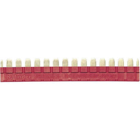 Finder 093.16.1 Kammbrücke 250 V/AC Polzahl: 16 Rot 1 St.