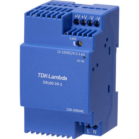 TDK-Lambda DRL60-12-1 Hutschienen-Netzteil (DIN-Rail) 12 V 4.5 A 54 W Inhalt 1 St. (1/2)