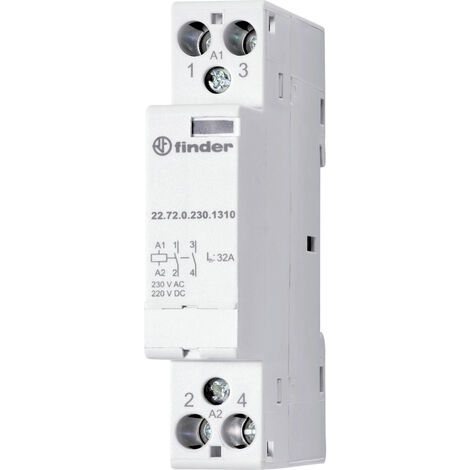 Finder 22.72.0.024.1310 Installationsschütz 2 Schließer 230 V/AC, 400 V/AC 1 St.