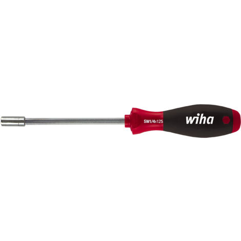 Wiha Schraubendreher mit Bithalter SoftFinish® magnetisch 1/4" 300 mm (01476)