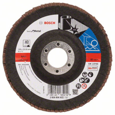 Bosch Accessories 2608606922  Fächerschleifscheibe Durchmesser 125 mm    1 St.