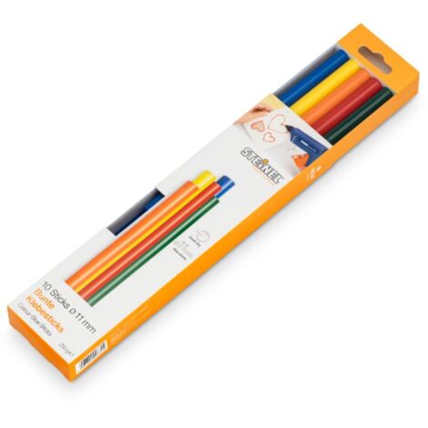 Steinel Klebesticks Ø 11 mm, bunt (Color), 10 Stück Heißklebepistolen & Zubehör (1/3)