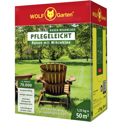 WOLF-Garten 76AH1001650 WOLF-Garten Rasen mit Mikroklee L-MI 50 1.25 kg