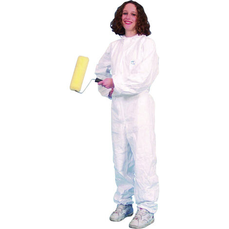 Tyvek Dupont 2510-L  Overall Classic (Typ 5 & 6) Kleider-Größe: L     Weiß