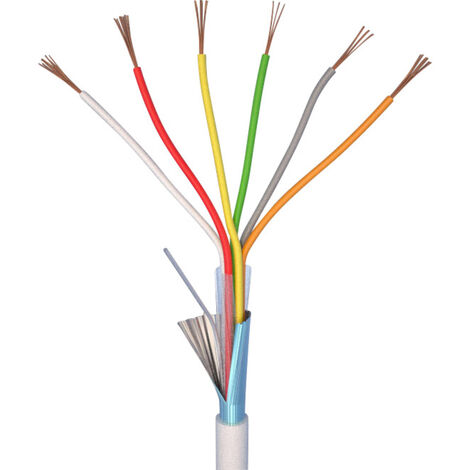 ELAN 70I140 Alarmkabel LiYY 6 x 0.22 mm² Weiß 10 m