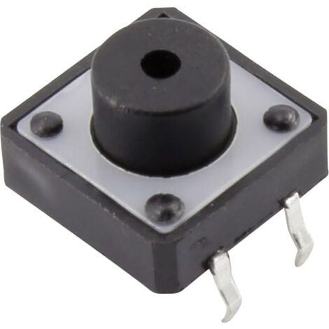 TRU COMPONENTS YST-1103B Drucktaster 12 V/DC 0.05 A 1 x Aus/(Ein) tastend  (L x B) 12 mm x 12 mm  1