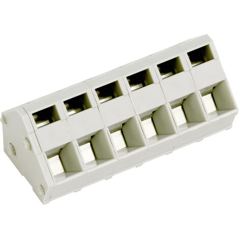 PTR Hartmann 53000040001F Federkraftklemmblock 2.50 mm² Polzahl 4 Kiesel-Grau 1 St.