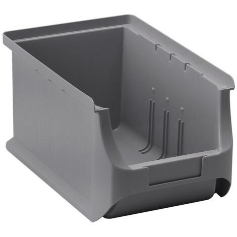 Sichtlagerkasten ProfiPlus L235xB150xH125mm PP grau stapelbar